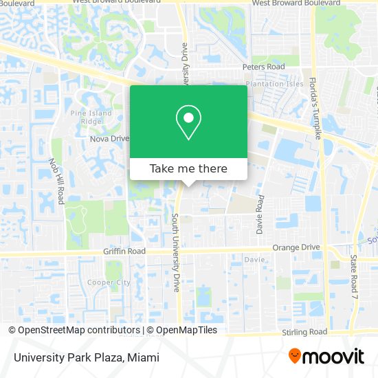 University Park Plaza map