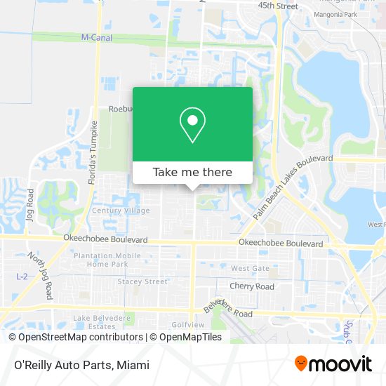 O'Reilly Auto Parts map