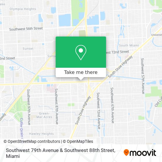 Southwest 79th Avenue & Southwest 88th Street map