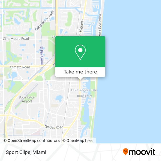 Sport Clips map