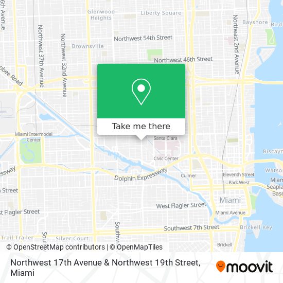 Northwest 17th Avenue & Northwest 19th Street map