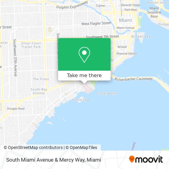 South Miami Avenue & Mercy Way map