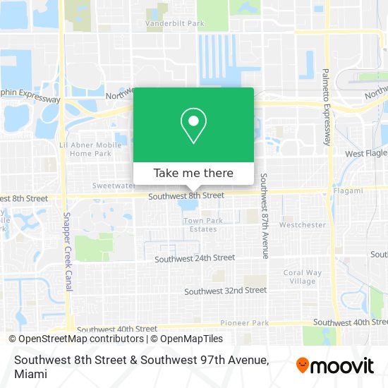 Southwest 8th Street & Southwest 97th Avenue map