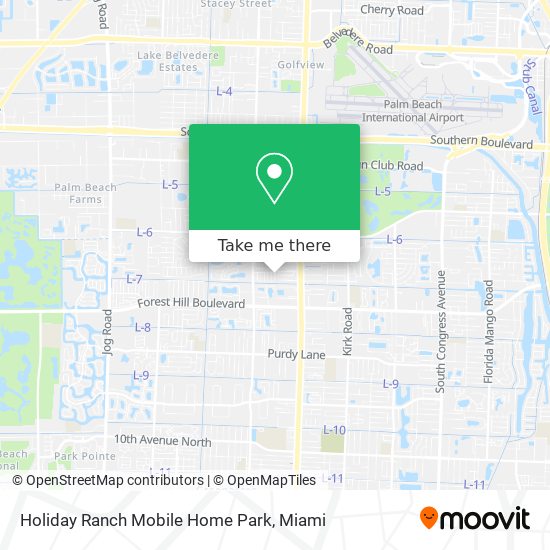 Mapa de Holiday Ranch Mobile Home Park