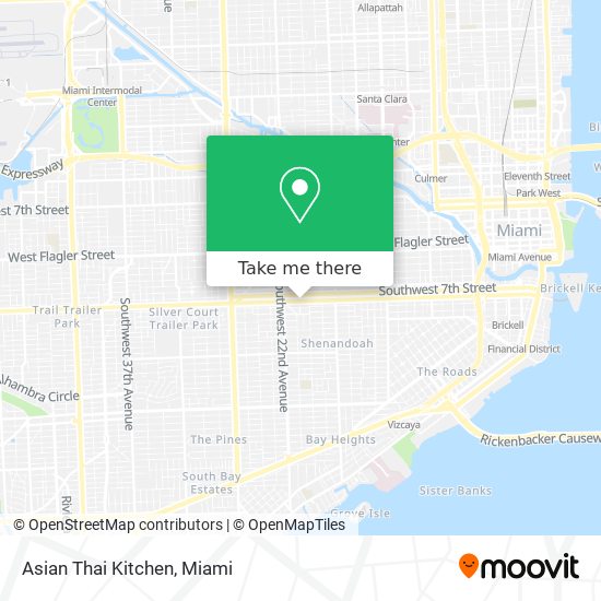 Asian Thai Kitchen map