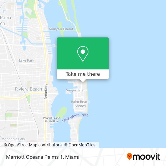 Mapa de Marriott Oceana Palms 1