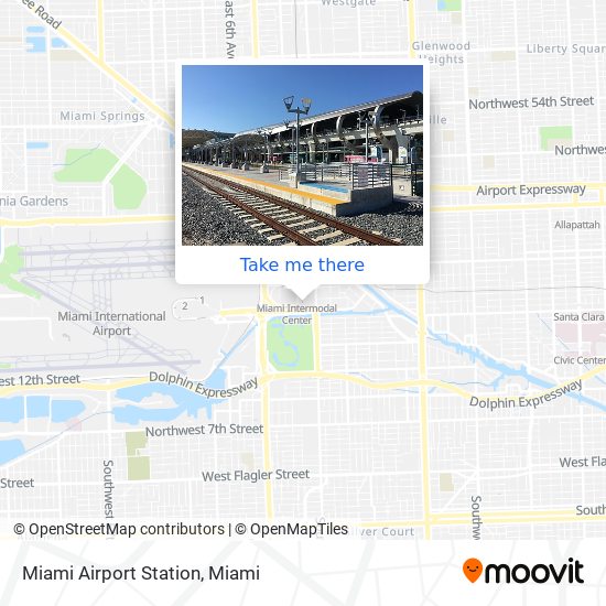 Mapa de Miami Airport Station