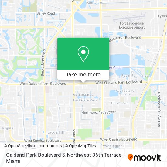 Mapa de Oakland Park Boulevard & Northwest 36th Terrace