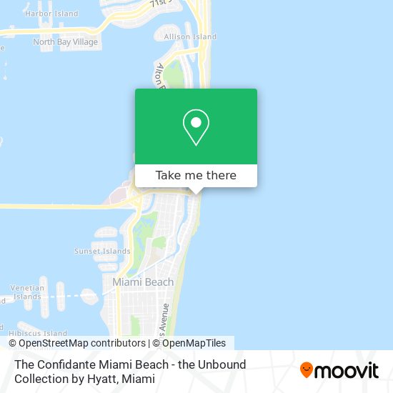 The Confidante Miami Beach - the Unbound Collection by Hyatt map