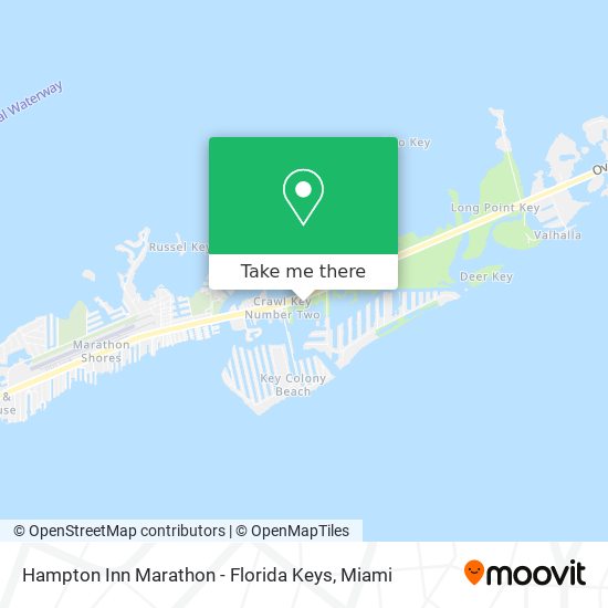 Hampton Inn Marathon - Florida Keys map