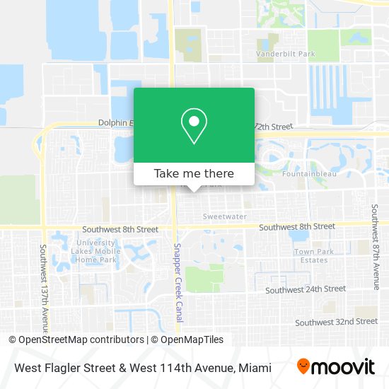 Mapa de West Flagler Street & West 114th Avenue