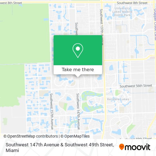 Mapa de Southwest 147th Avenue & Southwest 49th Street