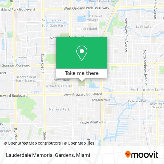Lauderdale Memorial Gardens map