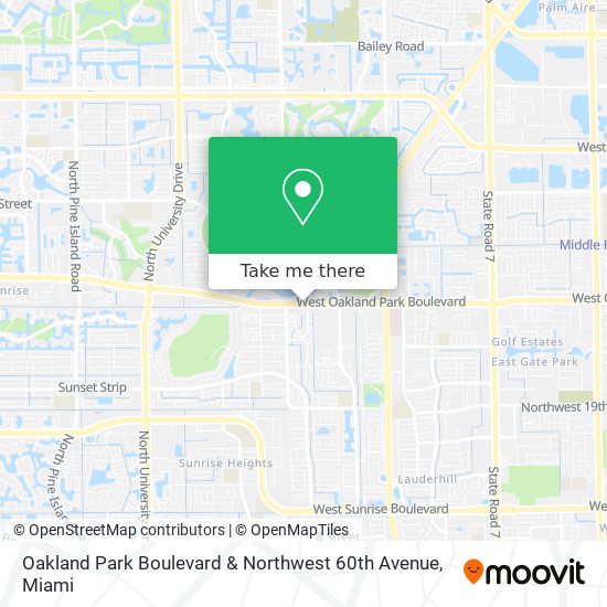 Mapa de Oakland Park Boulevard & Northwest 60th Avenue