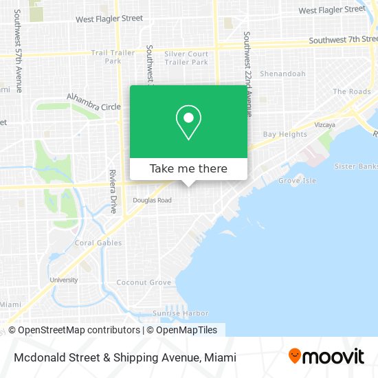 Mapa de Mcdonald Street & Shipping Avenue