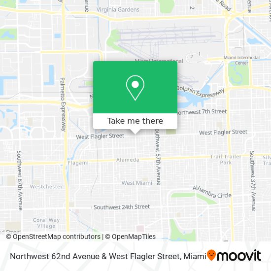 Mapa de Northwest 62nd Avenue & West Flagler Street