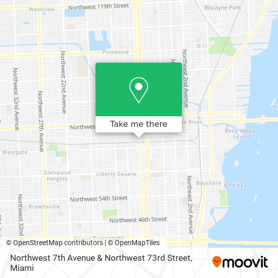 Northwest 7th Avenue & Northwest 73rd Street map