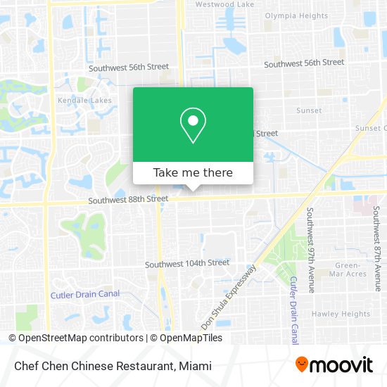 Mapa de Chef Chen Chinese Restaurant