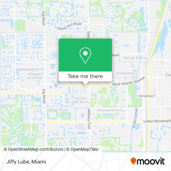 Jiffy Lube map