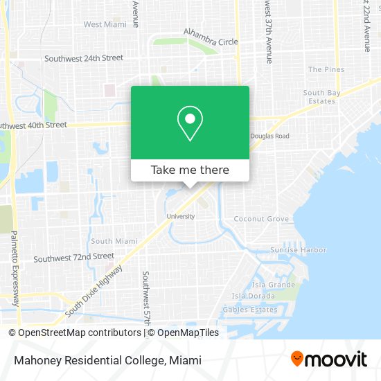 Mapa de Mahoney Residential College