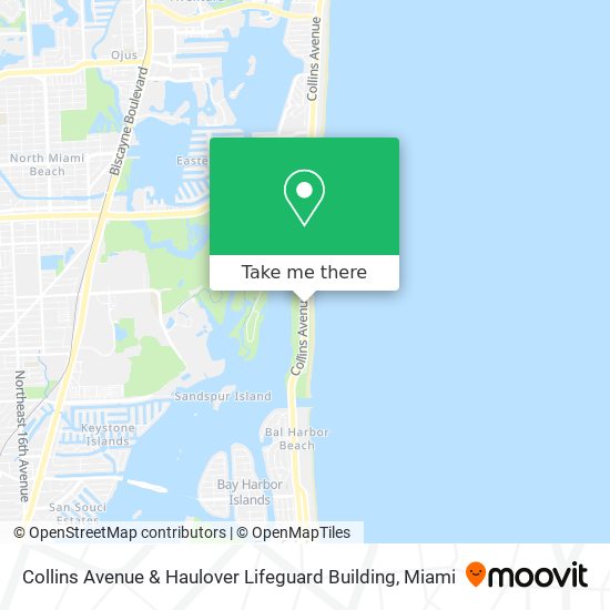 Mapa de Collins Avenue & Haulover Lifeguard Building
