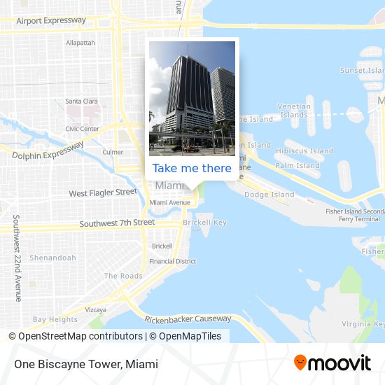 One Biscayne Tower map