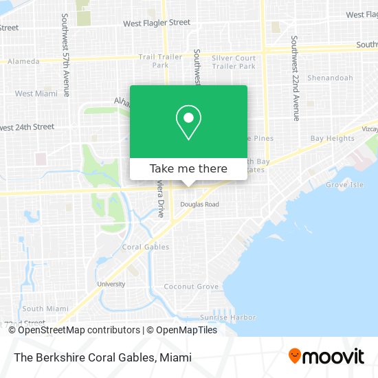 The Berkshire Coral Gables map