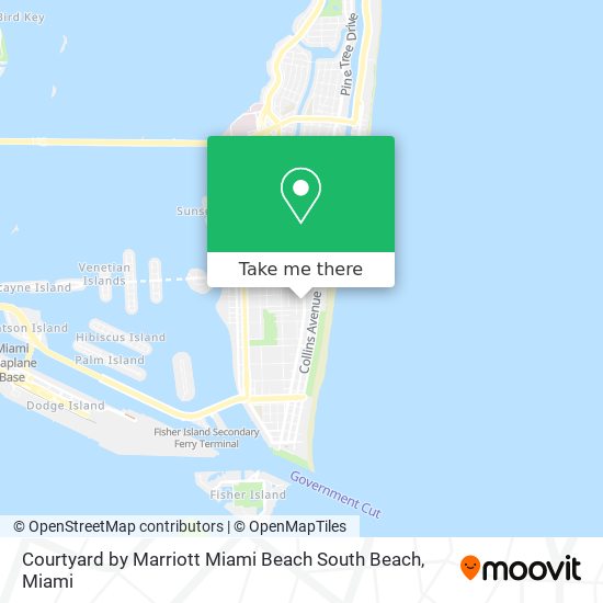 Courtyard by Marriott Miami Beach South Beach map