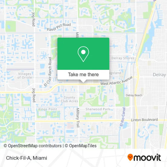 Mapa de Chick-Fil-A