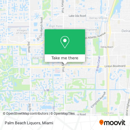 Mapa de Palm Beach Liquors