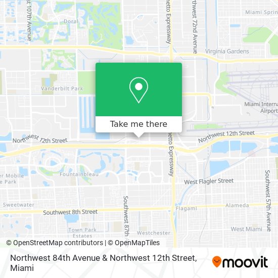 Mapa de Northwest 84th Avenue & Northwest 12th Street