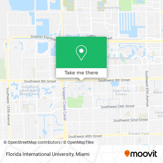 Florida International University map