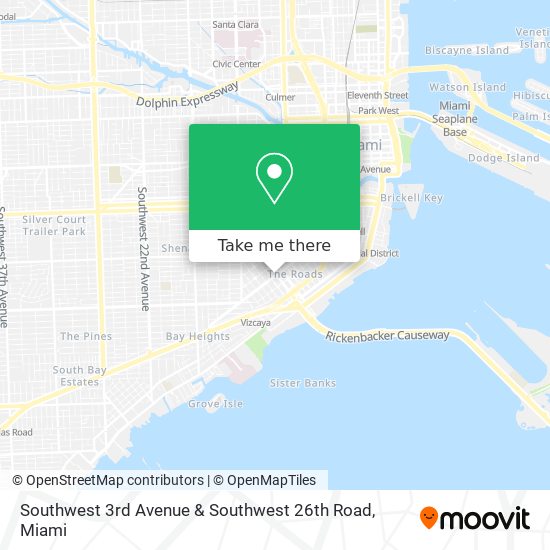 Mapa de Southwest 3rd Avenue & Southwest 26th Road