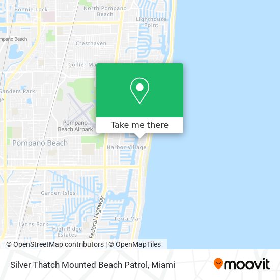 Mapa de Silver Thatch Mounted Beach Patrol