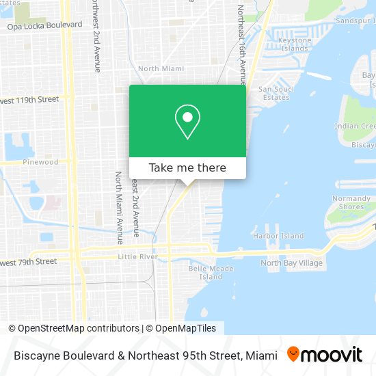 Mapa de Biscayne Boulevard & Northeast 95th Street