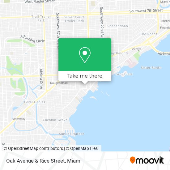 Mapa de Oak Avenue & Rice Street