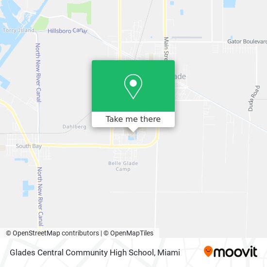 Glades Central Community High School map