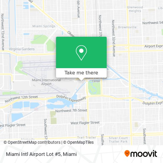 Miami Intl Airport Lot #5 map