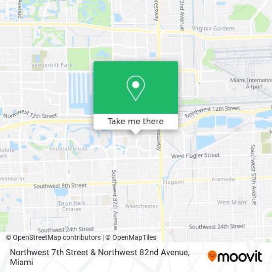 Northwest 7th Street & Northwest 82nd Avenue map