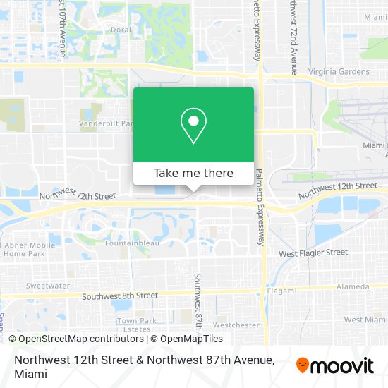 Mapa de Northwest 12th Street & Northwest 87th Avenue