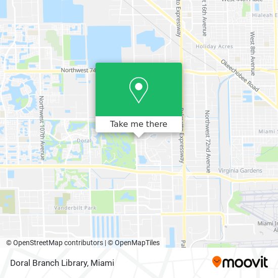 Mapa de Doral Branch Library