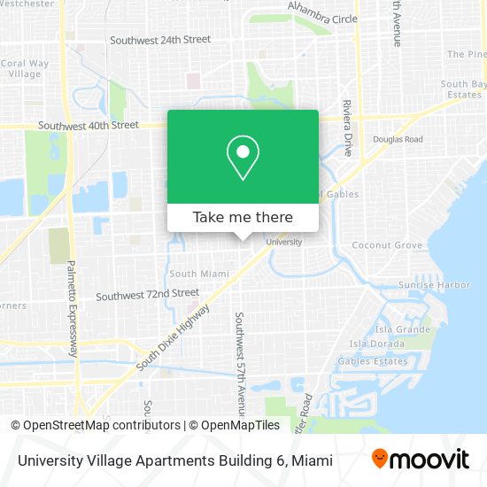 University Village Apartments Building 6 map