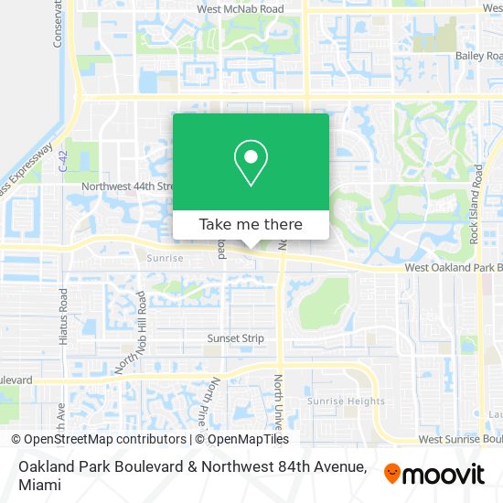 Mapa de Oakland Park Boulevard & Northwest 84th Avenue