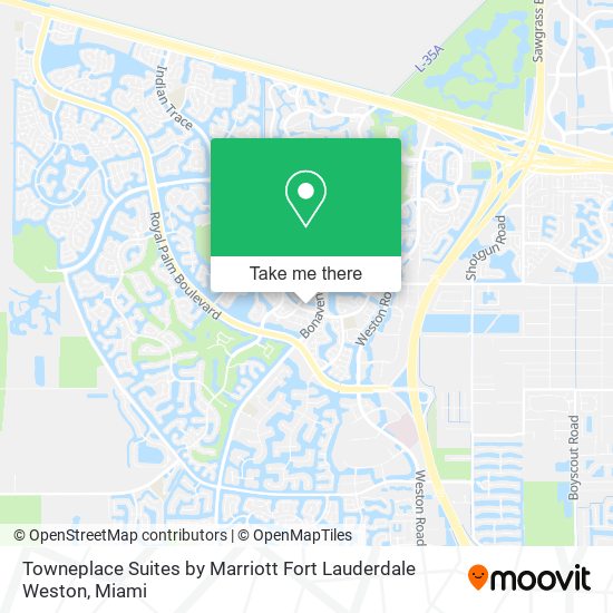 Mapa de Towneplace Suites by Marriott Fort Lauderdale Weston
