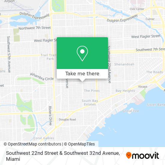 Southwest 22nd Street & Southwest 32nd Avenue map