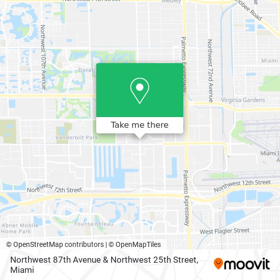 Mapa de Northwest 87th Avenue & Northwest 25th Street