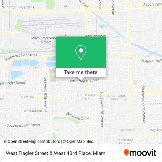West Flagler Street & West 43rd Place map