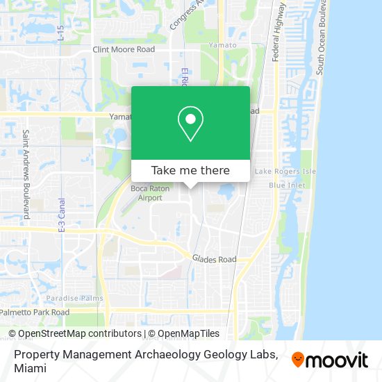 Property Management Archaeology Geology Labs map