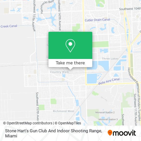 Stone Hart's Gun Club And Indoor Shooting Range map