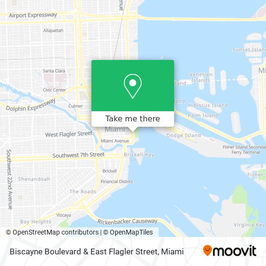 Biscayne Boulevard & East Flagler Street map